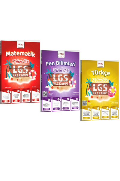 Mozaik Yayınları İntro Yayınları 7 den 8 e Geçenler için LGS Matematik Fen Tü...