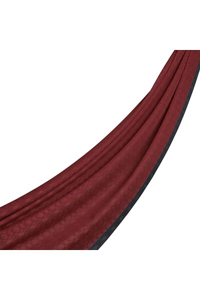 ipekevi Four Seasons Ottoman Red Monogram Shawl