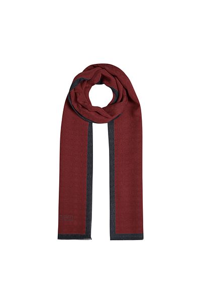ipekevi Four Seasons Ottoman Red Monogram Shawl