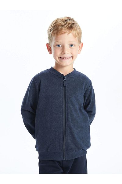 LC Waikiki LCW Kids Indigo Basic Boys Sweatshirt с цип