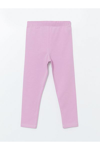 LC Waikiki Floral Girl's Leggings with Elastic Waist, 2-Piece