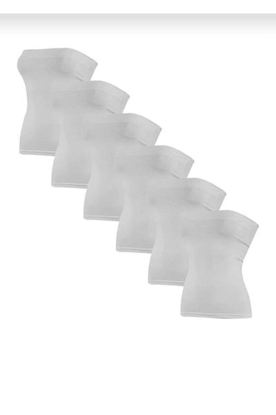 YILDIZ 2180 Women's Lycra Strapless Undershirt 10 Pieces