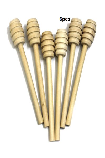 Generic 6pcs Eco-Friendly Small Honey Spoon with Long Handle Household Tableware