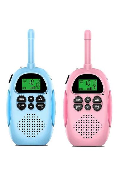 Mmctech Şık Tasarım 2 Adet Çok Kanallı 3km Mesafeli Kablosuz Mini Çocuk Telsizi
