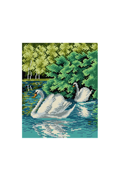 Orchidea Tapiserie imprimată Lebădă 2332 24*34 cm