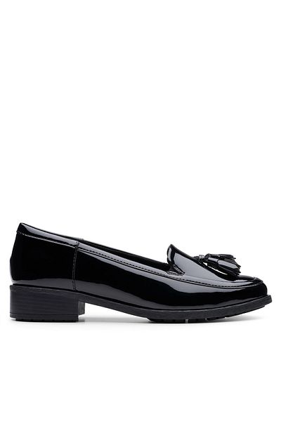 CLARKS Women's Lords black CLARKS-26178704 014 BLACK PAT