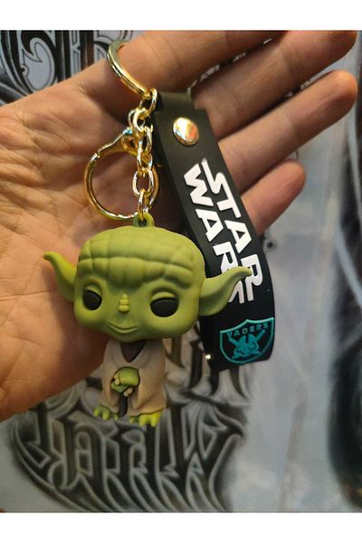 FG KONNİCHİWA Star Wars Set Yoda Cute Anime Figure Keychain Birthday Gifts Children's Ornament Toys