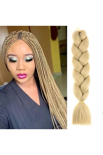 FITINT Colored Hair Extensions - Single Color for Braided Ponytails