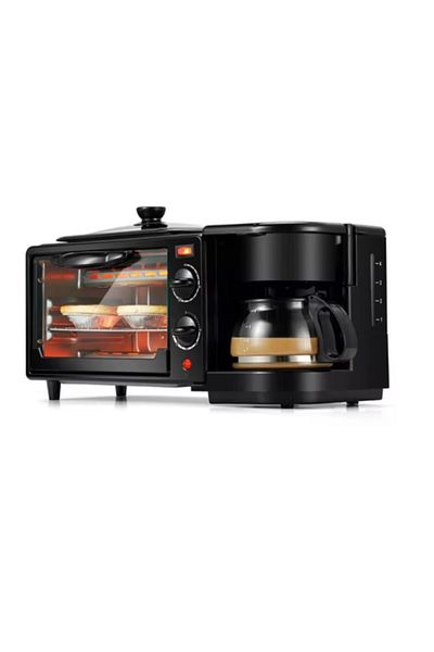 Rovitech Aparat multifunctional 3 in 1, cuptor, gratar, filtru cafea