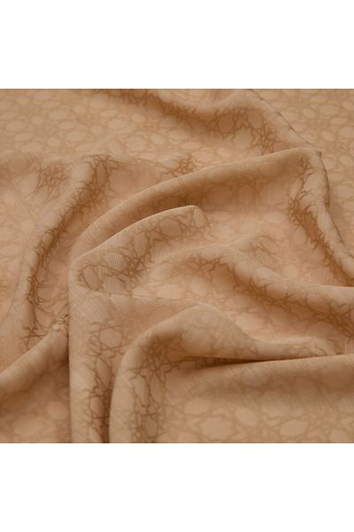 ipekevi Φουλάρι Four Seasons Camel Monogram