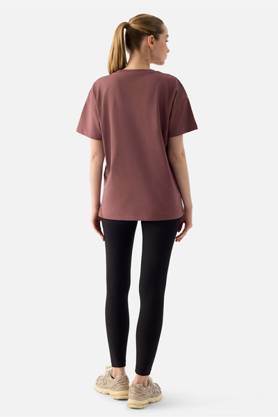 Superstacy Tricou Elora Rahat Fit Oversize Dark Rose