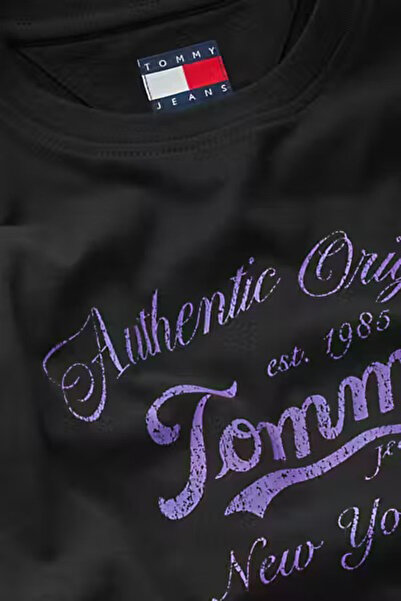 Tommy Hilfiger Női New York City logós póló - fekete