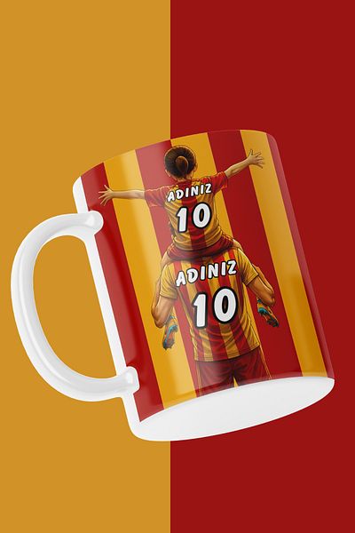 HobiShop Father Daughter Name and Number Mug Coffee Cup