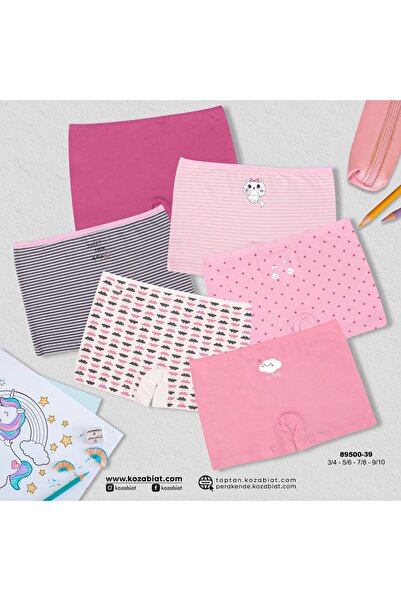 CUBBUX boxeri pentru fete din bumbac (89500) 6 buc