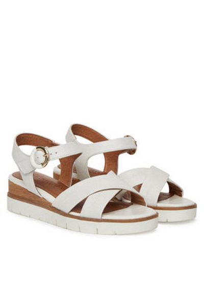 Tamaris Women's Sandals white TAMARIS-1-28202-42 117 WHITE LEATHER