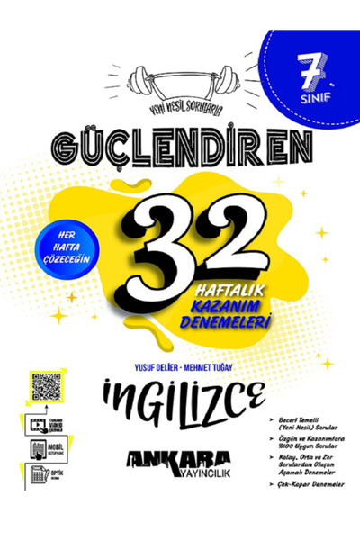 Evrensel İletişim Yayınları 7.Sınıf Ankara Güçlendiren İNGİLİZCE 32 Haftalık ...