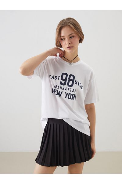 LC Waikiki Crew Neck New York Printed Women's T-Shirt
