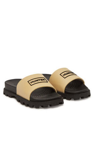 Hunter Șlapi bej pentru femei HUNTER-HFRU0005251 GRAVEL