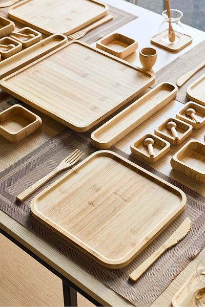 Perotti Rumeli Bamboo 67 Piece Breakfast Set for 6 People