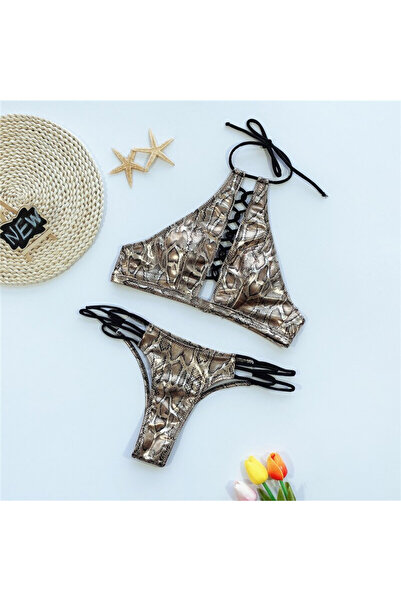 FashionForYou Двуделен бански с животински принт Chantal