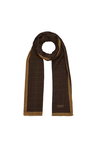 ipekevi Four Seasons Brown Monogram Shawl