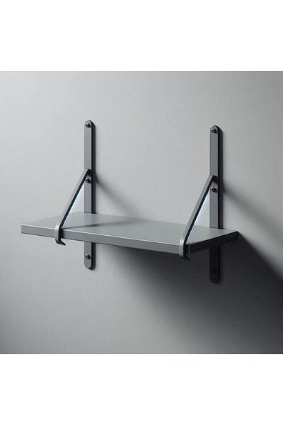 UnicSpot Grey chipboard shelf, 120x30x1.8 cm