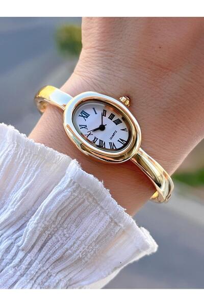 Coliseum Çelik Kordon Cartier Model Elips (Oval) Tasarım Kadın Kol Saati FG.CRT.003