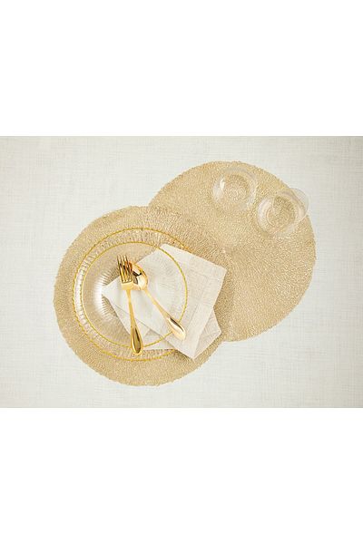 English Home Loly PVC Pachet 2 Serviciu American 38 Cm Aur
