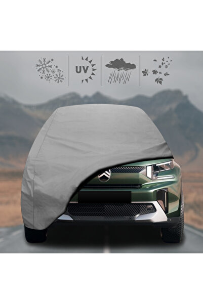 ULTRASHOP Citroen C3 Aircross (2024 - ) Oto Branda Su Geçirmez Miflonlu Araba Brandası Klipsli Araba Çadırı