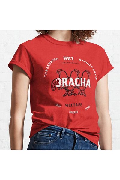 MAGORS Straykids Dance Racha Printed Cotton Short Sleeve Crewneck Youth and Children T-Shirt