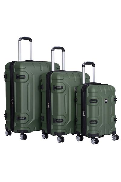 OEM Set 3 cărucioare, Mărimi S+M+L, Extensibile, 4 roți duble cu rotație la 360°, ABS rezistent la șocuri, Mi