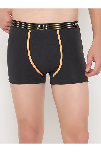 John Player By Styli Pack of 2 - Solid Trunks with Striped Waistband