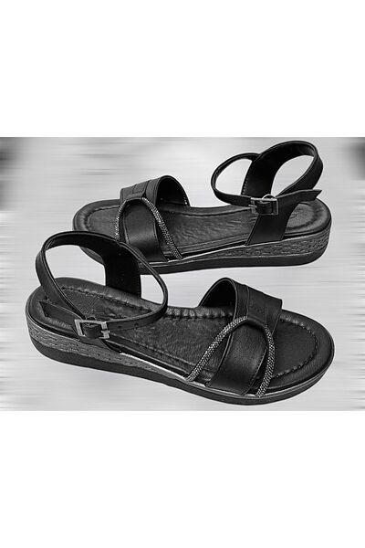 KAFKASLAR AYAKKABI SANDALE ZILNICI CU DETALII STONE