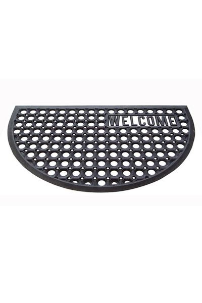 UnicSpot Half Moon entrance mat, black, 45x75 cm