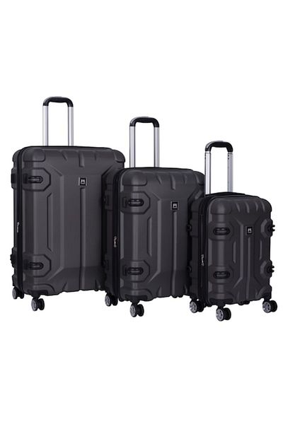 OEM Set 3 trolere, Mărimi S+M+L, Extensibile, 4 roți duble cu rotație la 360°, ABS durabil, Rezistent la șocuri