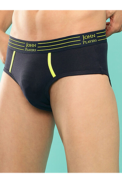 John Player By Styli Pack of 2 - Solid Briefs with Striped Waistband
