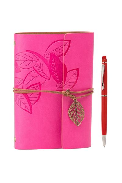 Wolawood Handmade Leather Cover Notebook and Special Pen Set Vintage Nostalgic Diary, Agenda Special Day Gift
