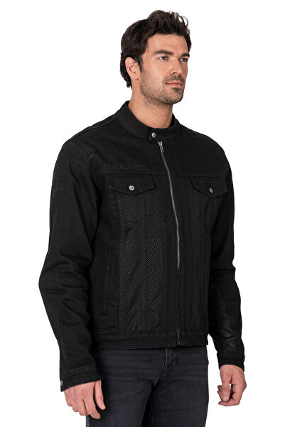 The Biker Jeans Black Ice Korumalı File Motosiklet Kot Montu Erkek
