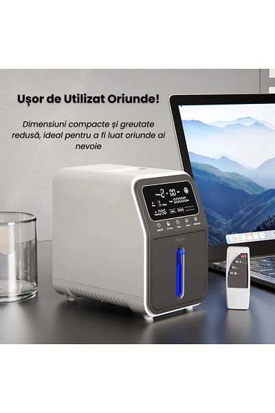 D&K WONDER Portable Oxygen Concentrator D&K AST-806, Capacity 1-9L/min, Nebulizer Function, Adjustable Concentr