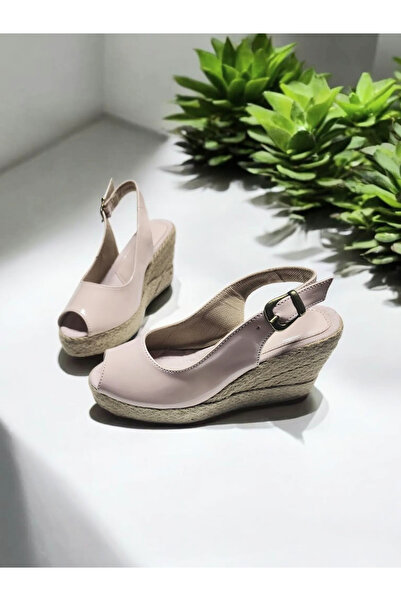 GokceKundura06 Wedge Heel Wicked & Linen Sandals