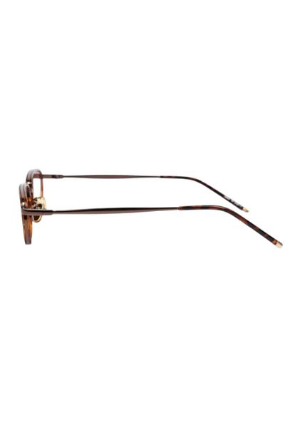 Merand Retro Brown Patterned Cornered Unisex Sunglasses