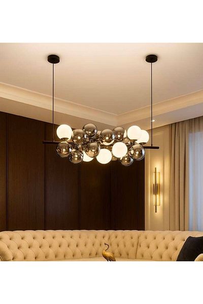 qwell Modern Black Chandelier