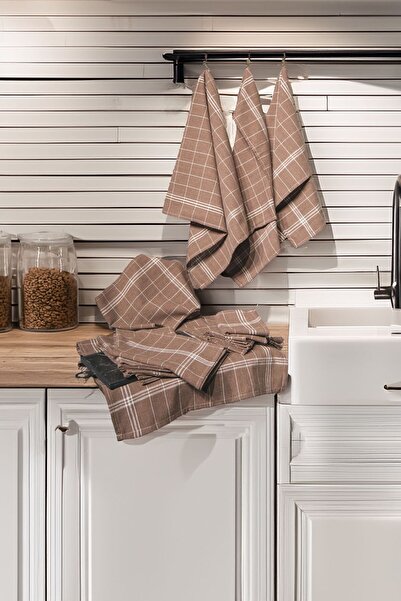 KOZATEX KOZAVİTRİN 4'LÜ MUTFAK KURULAMA BEZİ & MUTFAK PEÇETESİ & MUTFAK HAVLUSU DİMİ