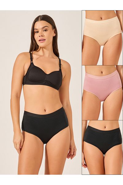 Styli Pack of 3 - Solid Full Briefs