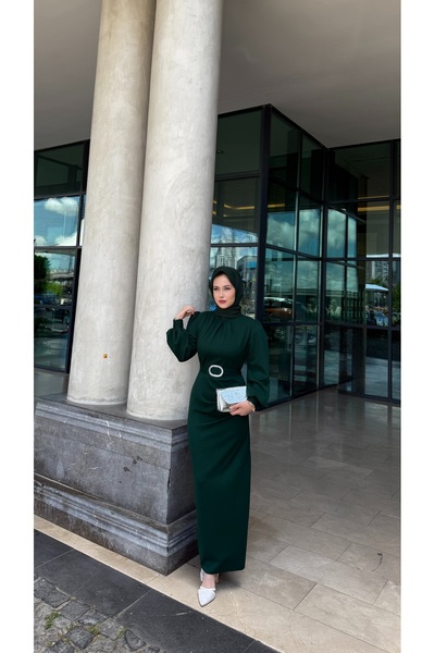 ZENKA GİYİM Loren Kemerli Scuba Tesettür