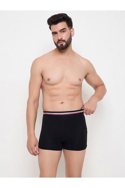 John Player By Styli Pack of 2 - Solid Trunks with Elastic Waistband