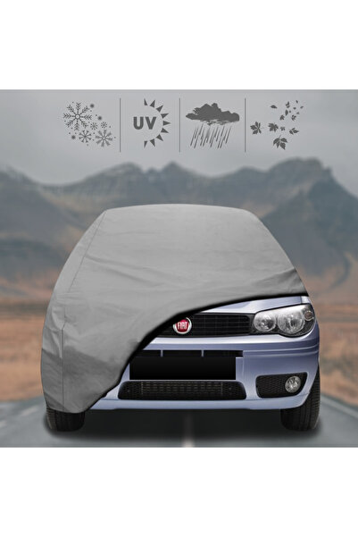 ULTRASHOP Fiat Albea Oto Branda Su Geçirmez Miflonlu Araba Brandası Klipsli A...