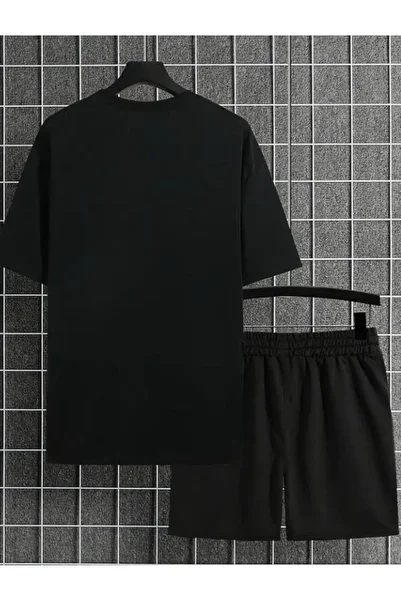 PENTHİLUS Boys' Letter Printed T-Shirt and Shorts Set