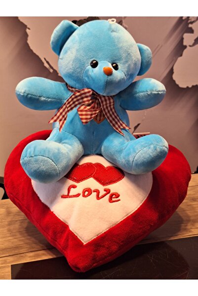 SAAY AKSESUAR LOVE YASTIK YAZILI SEVGİLİ AYICIĞI