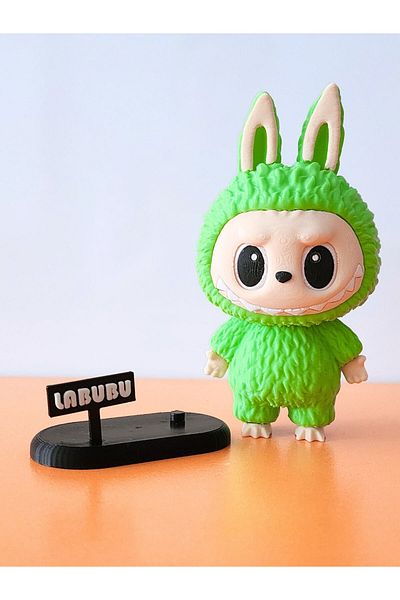rmys Labubu Figure - with Stand - Light Green